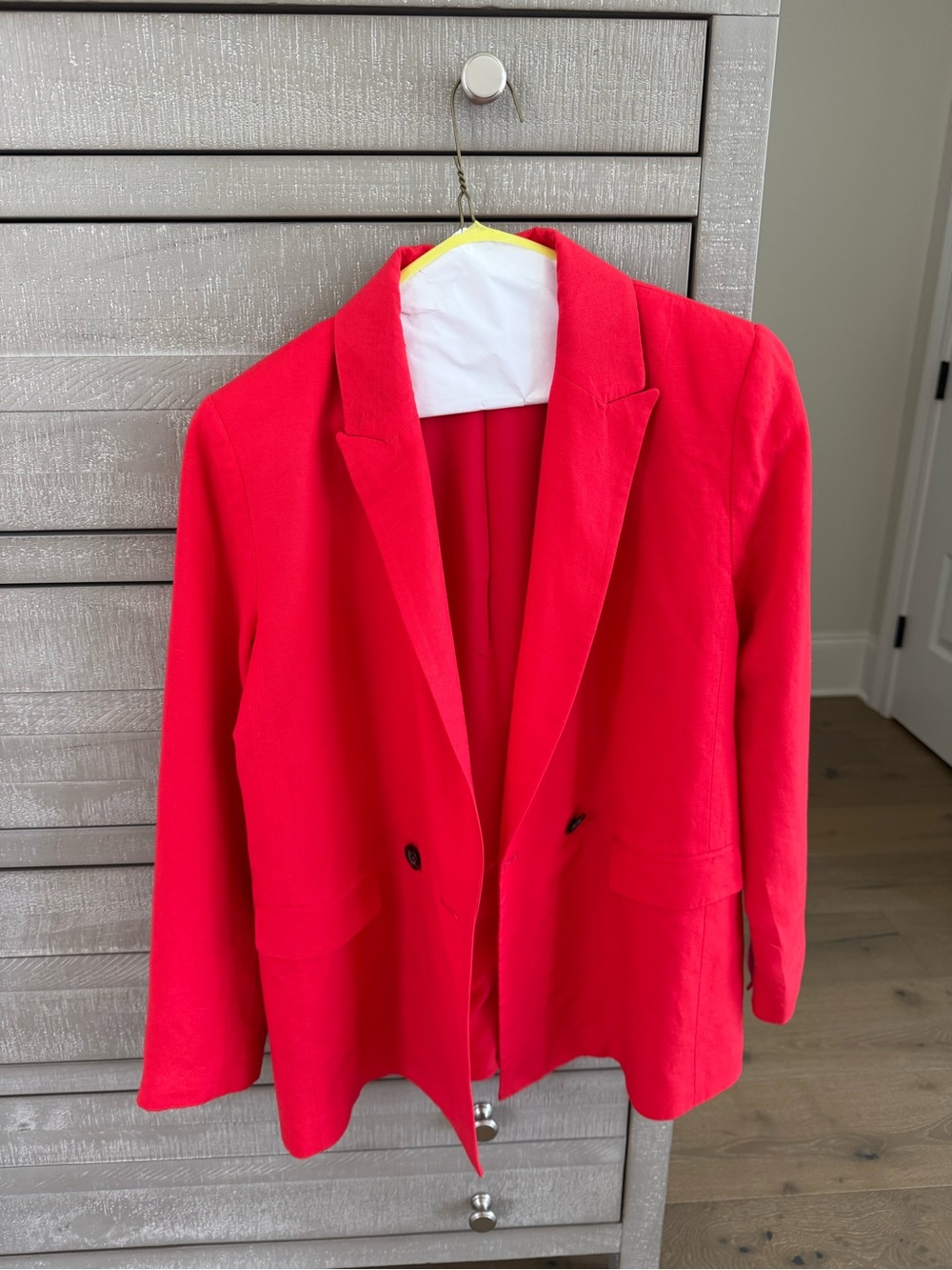Ann Taylor Women's Red Tailored Blazer Jacket
